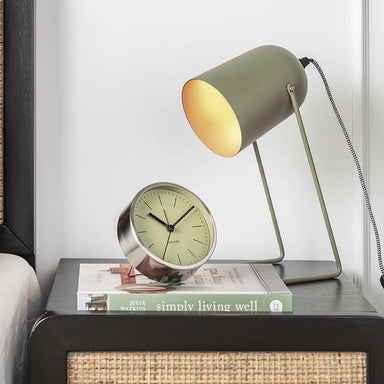 Karlsson Minimal Alarm Clock - Olive Green | Koop.co.nz