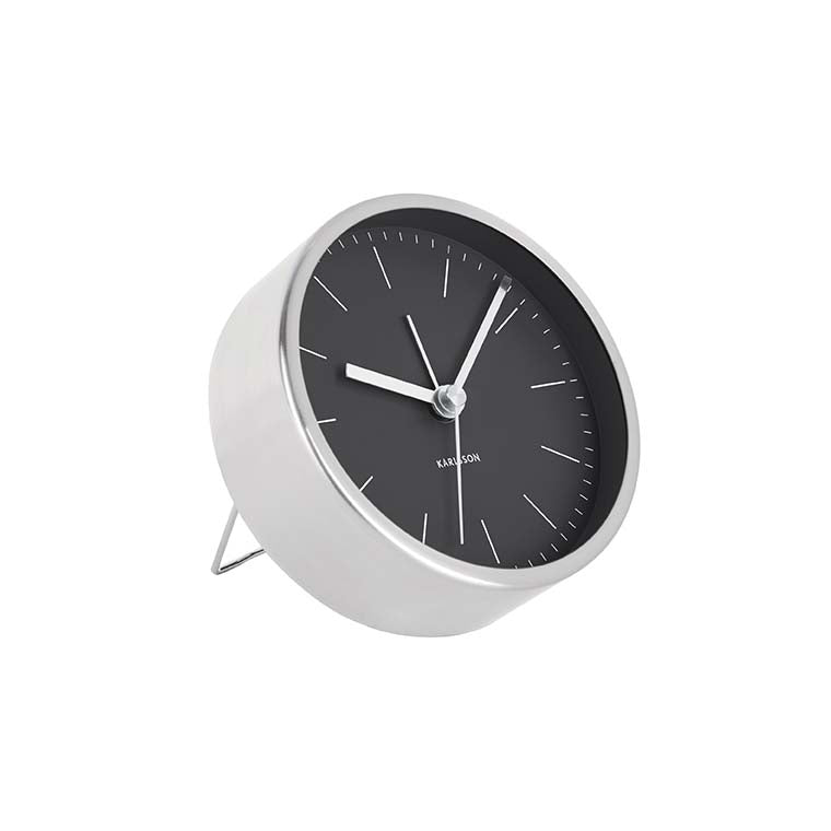 Karlsson Minimal Alarm Clock Black Karlsson Alarm Clocks NZ KOOP
