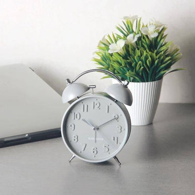 Karlsson Iconic Alarm Clock - Grey | Koop.co.nz