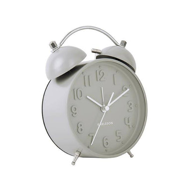 Karlsson Iconic Alarm Clock - Grey | Koop.co.nz