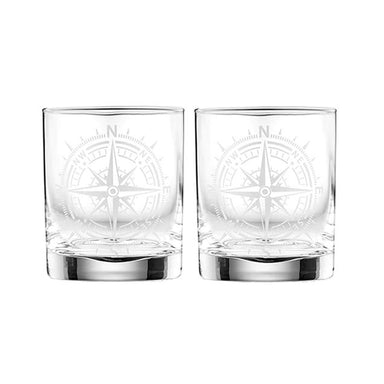 Ladelle Tempa Atticus Whisky Glass Set - Compass (2pk) | Koop.co.nz