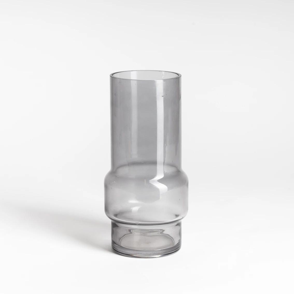 NED Collections Norton Grey Glass Vase (25cm) | Koop.co.nz
