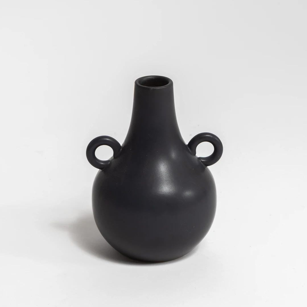 NED Collections Black Sven Vase (21cm) | Koop.co.nz