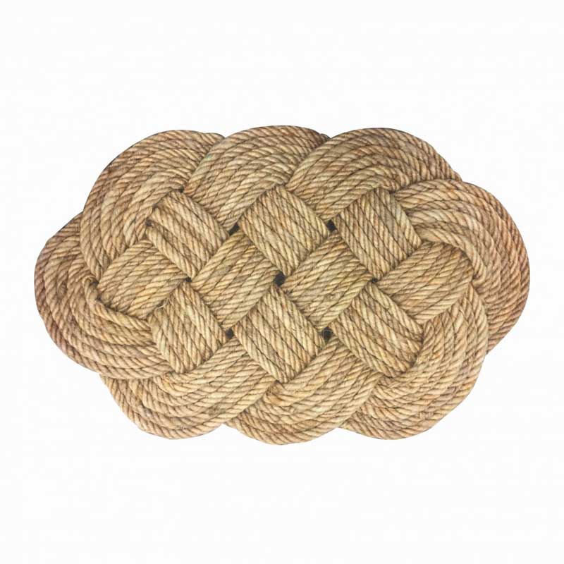 Potted Braided Jute Rope Doormat Jute Doormats NZ KOOP — Koop