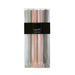 Amalfi Ribbed Unscented Dinner Candle Set - Soft Multi (25cm) | Koop.co.nz