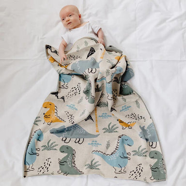 Di Lusso Living Dino Dinosaur Baby Blanket | Koop.co.nz
