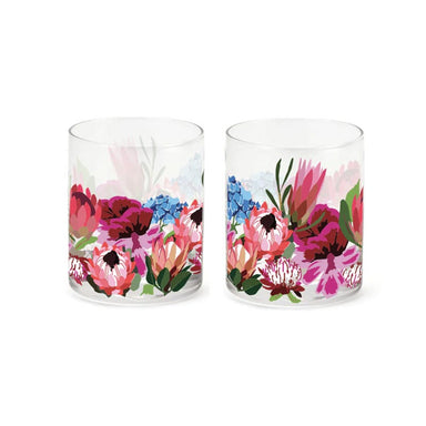 Nel Lusso Botanic Blooms Glass Set/4 | Koop.co.nz