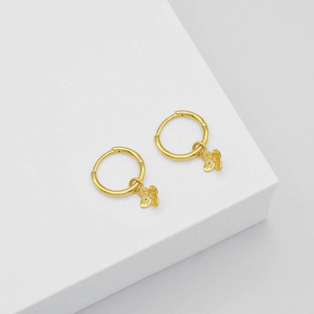 9ct Gold 1.5x9mm Polished Huggie Earrings | Goldmark (NZ)
