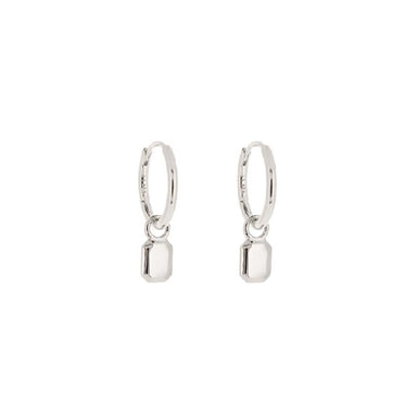 Linda Tahija Tate Huggie Hoop Earrings - Silver | Koop.co.nz