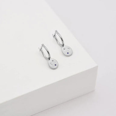 Linda Tahija Astral Hoop Earrings - Silver | Koop.co.nz
