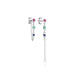 Linda Tahija Trilogy Satellite Chain Drop Earrings - Silver Multicolour | Koop.co.nz