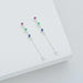 Linda Tahija Trilogy Satellite Chain Drop Earrings - Silver Multicolour | Koop.co.nz