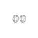 Linda Tahija Solar Huggie White Topaz Earrings - Silver | Koop.co.nz