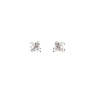 Linda Tahija Hydrangea Stud Earrings - Silver | Koop.co.nz