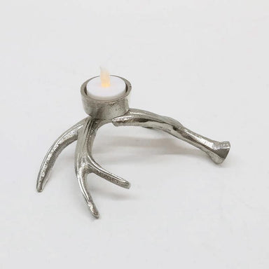 Le Forge Antler Tealight Candle Holder - Silver | Koop.co.nz