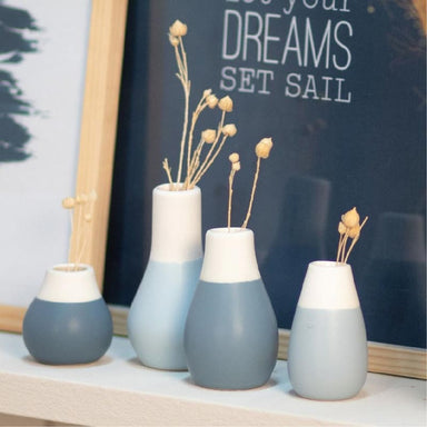 Rader Mini Pastel Vase Set/4 - Blue | Koop.co.nz