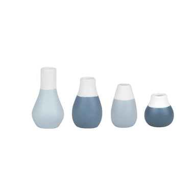 Rader Mini Pastel Vase Set/4 - Blue | Koop.co.nz