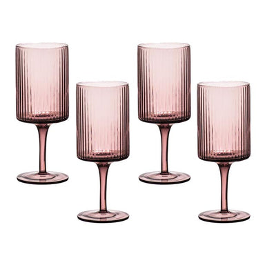 Ladelle Erskine Wine Glass Set - Rose (4pc) | Koop.co.nz