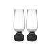 Ladelle Astrid Champagne Glass Set - Black (2pc) | Koop.co.nz