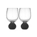 Ladelle Astrid Wine Glass Set - Black (2pc) | Koop.co.nz