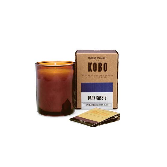 KOBO Woodblock Votive Soy Candle 3oz - Dark Cassis | Koop.co.nz
