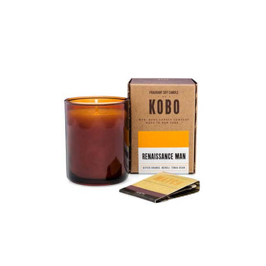 KOBO Woodblock Votive Soy Candle 3oz - Renaissance Man | Koop.co.nz