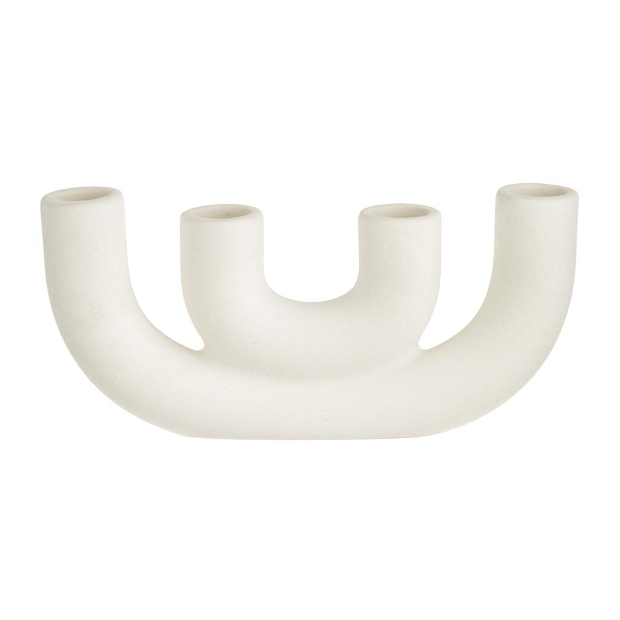 Emporium Astrala White Candle Holder | Koop.co.nz