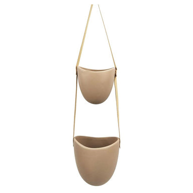 Urban Products Friday Double Hanging Planter - Latte | Koop.co.nz