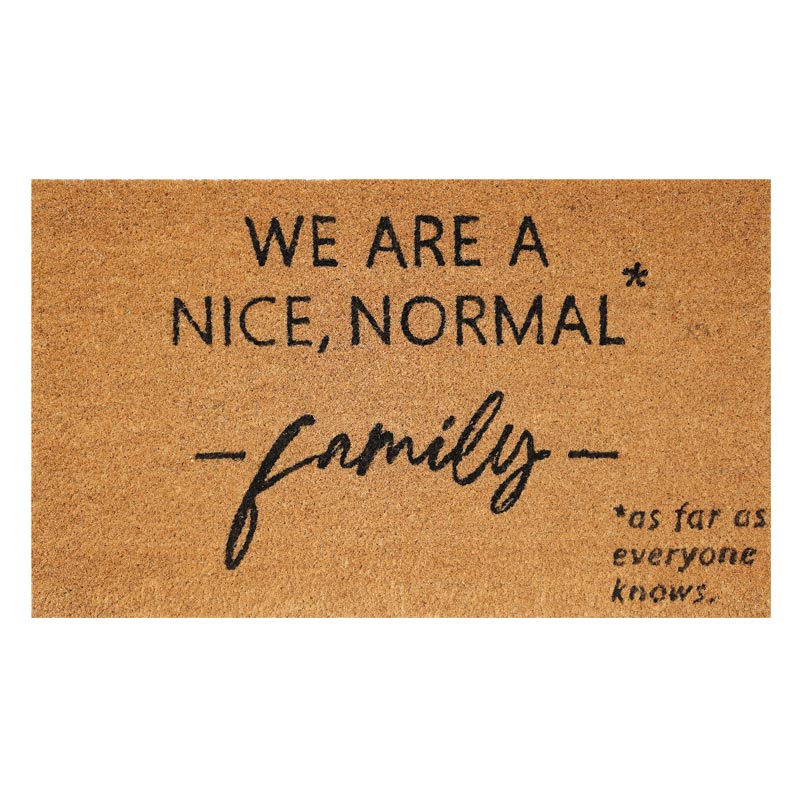 Urban Products Nice Normal Family Doormat Funny Doormats NZ KOOP — Koop