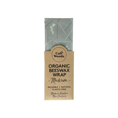 CaliWoods Organic Beeswax Wrap Medium - Grey Flowers | Koop.co.nz