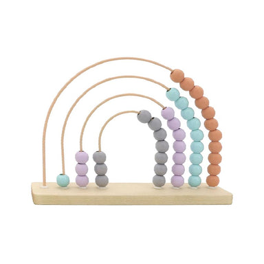 A.T.C Wooden Rainbow Bead Abacus - Pink | Koop.co.nz
