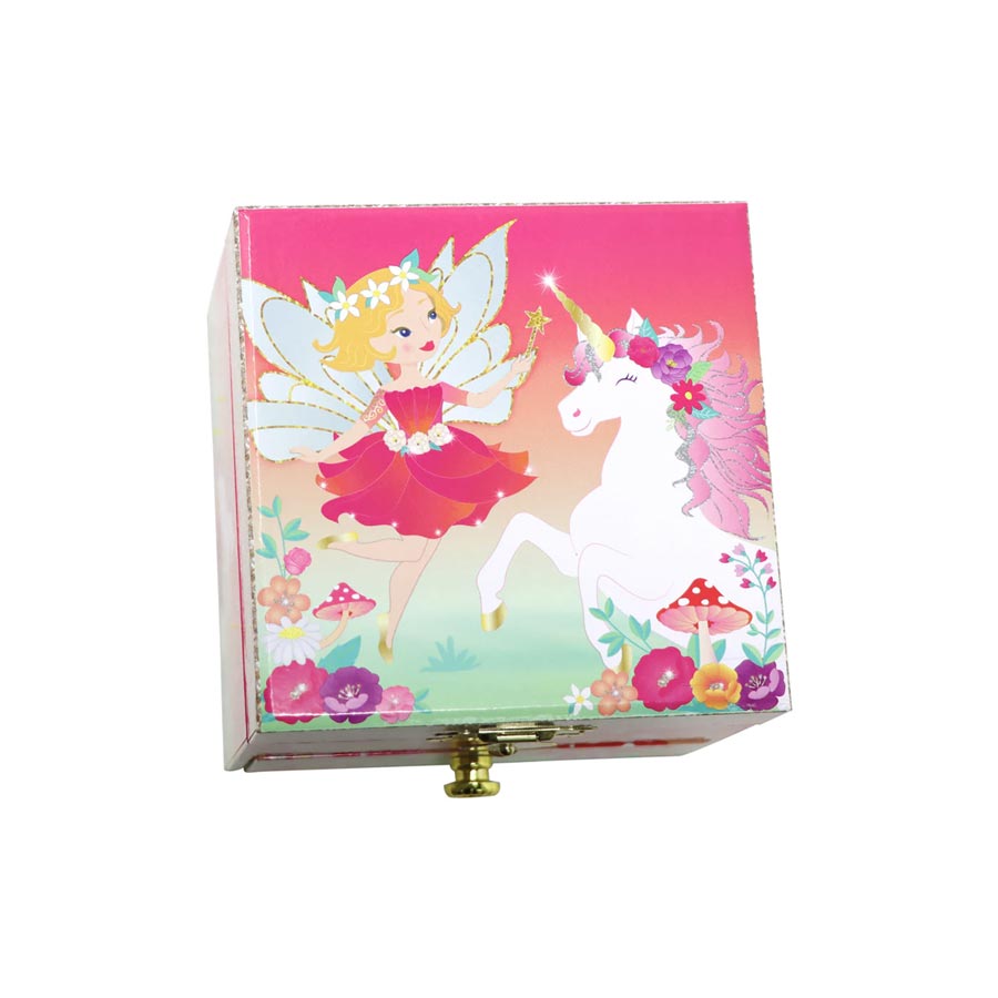 Pink Poppy Pixie & Unicorn Small Musical Jewellery Box | Koop.co.nz
