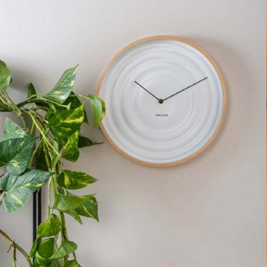 Karlsson Scandi Ribble Clock – White (31cm) | Koop.co.nz