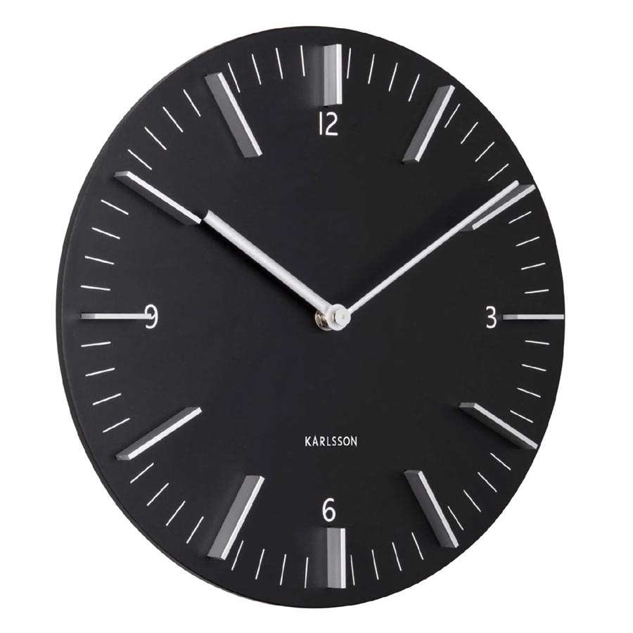 Karlsson Detailed Wall Clock Black (30cm) Karlsson Wall Clocks NZ
