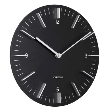 Karlsson Detailed Wall Clock – Black (30cm) | Koop.co.nz