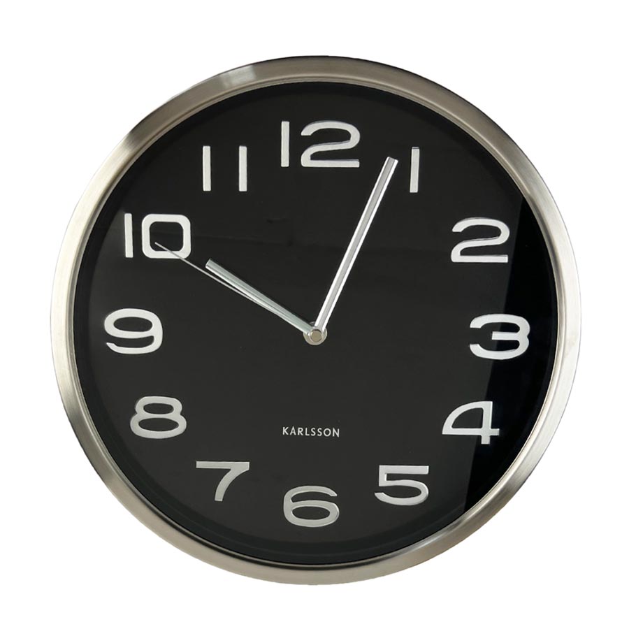 Karlsson Maxie Black Wall Clock (30cm) Karlsson Wall Clocks NZ KOOP