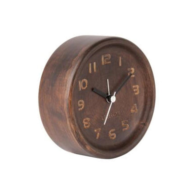Karlsson Dark Wood Alarm Clock | Koop.co.nz