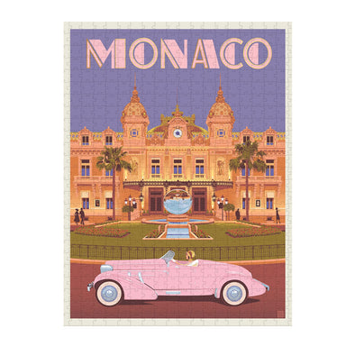 DesignWorks Ink World Travel Jigsaw Puzzle - Monaco (500pc) | Koop.co.nz