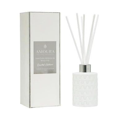 Amoura Cut Glass Luxury Fragrant Diffuser - Tahitian Vanilla & Wild Fig | Koop.co.nz