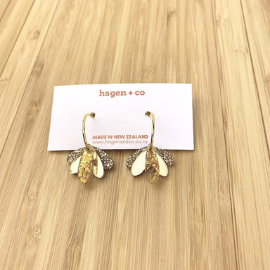 Hagen & Co. Happy Hour Petal Earrings - Golds | Koop.co.nz