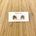 Hagen & Co. Open Arch Stud Earrings - Gold Glitter | Koop.co.nz
