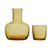 Annabel Trends Bulb Water Carafe & Tumbler Set - Amber (900ml) | Koop.co.nz