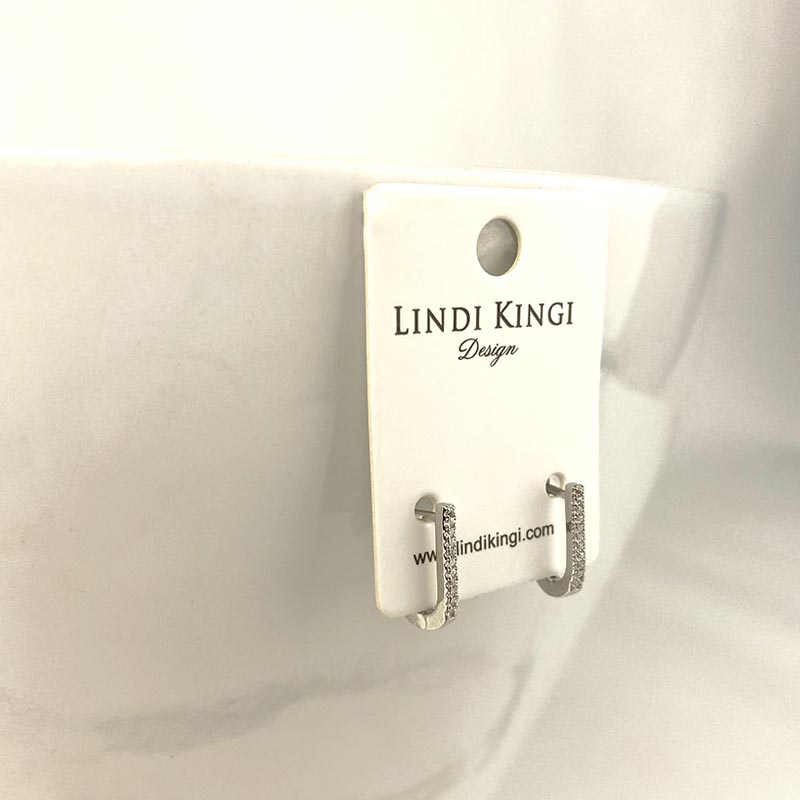 Lindi Kingi Amira Silver Sleeper Earrings | Koop.co.nz