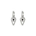 Lindi Kingi Hearts & Lovers Black & Silver Sleeper Earrings | Koop.co.nz