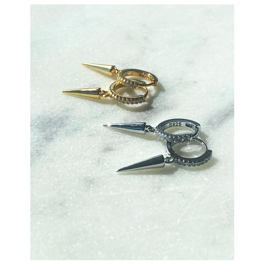 Lindi Kingi Zenith Silver Hoop Earrings | Koop.co.nz