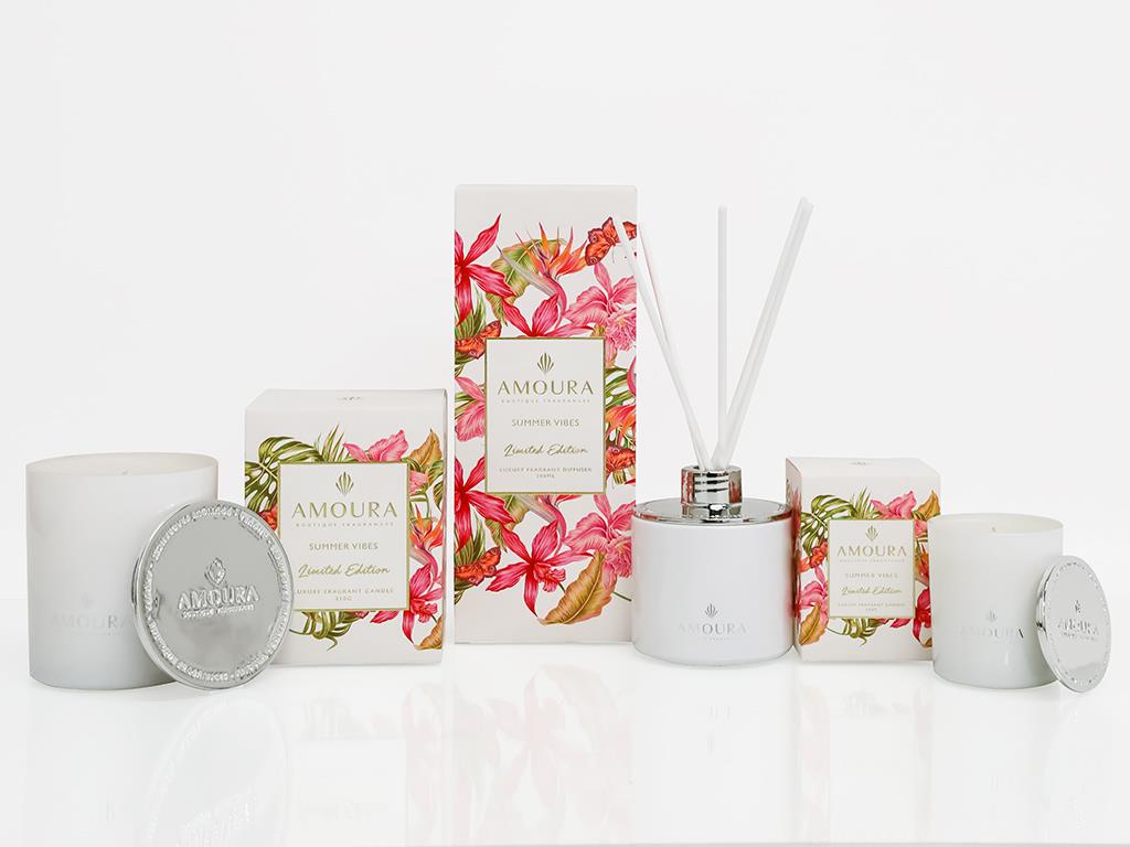 Amoura Luxury Fragrant Candle - Summer Vibes | Koop.co.nz