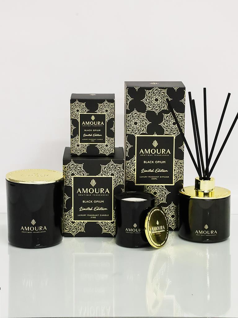 Amoura Luxury Fragrant Candle - Black Opium | Koop.co.nz