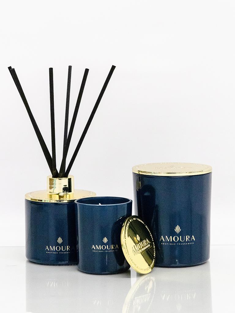 Amoura Luxury Fragrant Candle - White Tea & Tiger Lily | Koop.co.nz