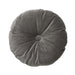 Jason Charcoal Velvet Round Cushion (35cm) | Koop.co.nz
