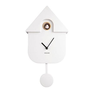 Karlsson Modern Cuckoo Wall Clock - White | Koop.co.nz